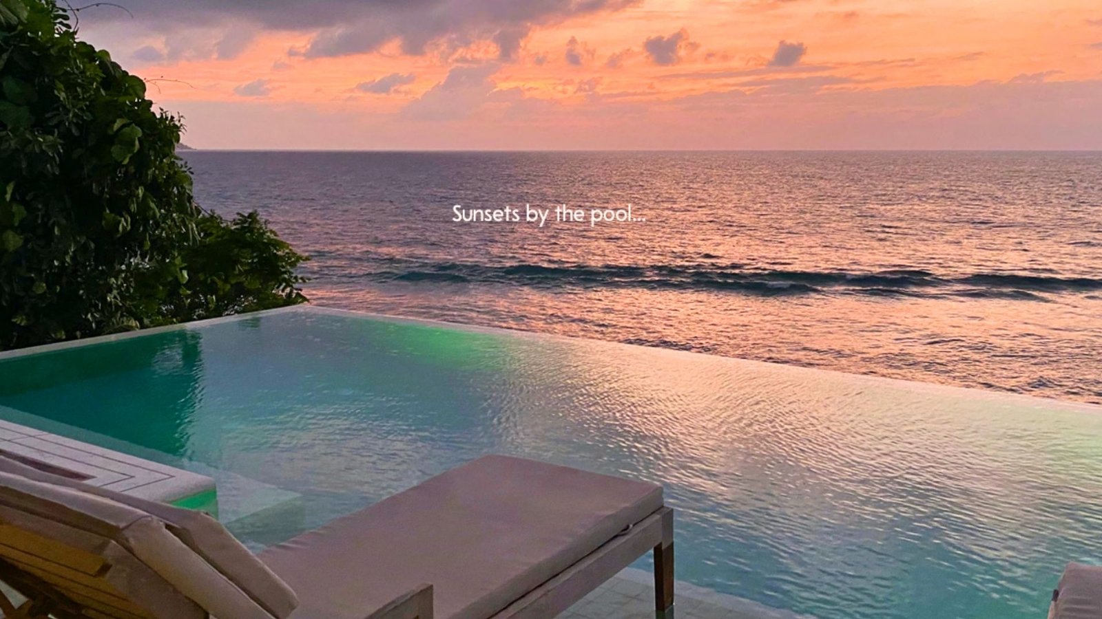 Sunsets by the pool in Cabo San Lucas